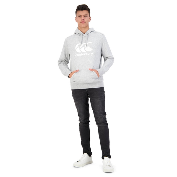 Canterbury Of New Zealand MENS CCC ANCHOR HOODIE GREY