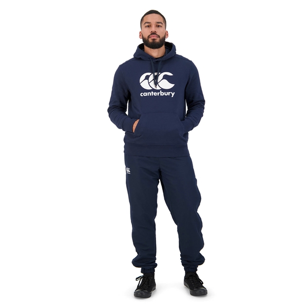 Canterbury Of New Zealand MENS CCC ANCHOR HOODIE NAVY