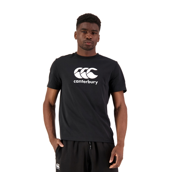 canterbury of new zealand MENS CCC ANCHOR T-SHIRT BLACK