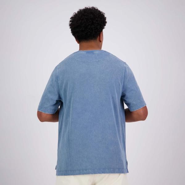 Canterbury Of New Zealand MENS CCC SCRIPT WASHED T-SHIRT BLUE