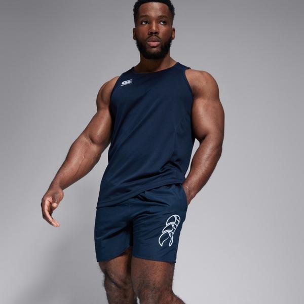 Canterbury Of New Zealand MENS CLUB DRY SINGLET IN NAVY