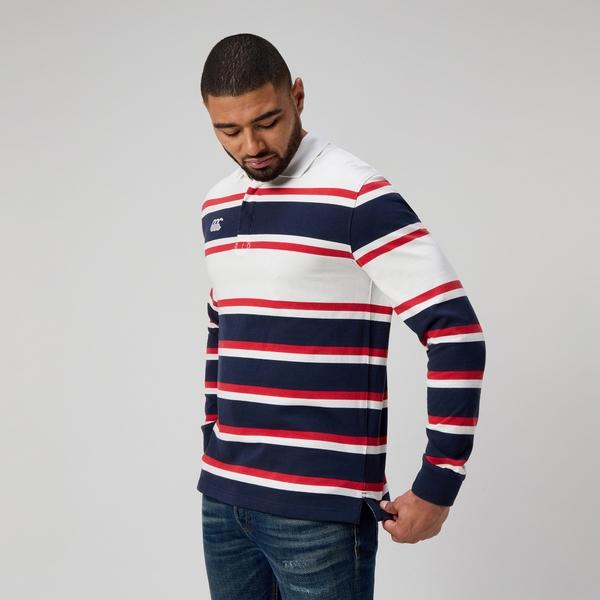 Canterbury Of New Zealand MENS ENGINEERED STRIPE RUGBY EGRET