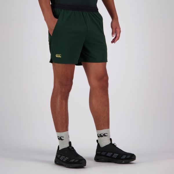 canterbury of new zealand MENS EVEREST 5in WOVEN SHORT GREEN