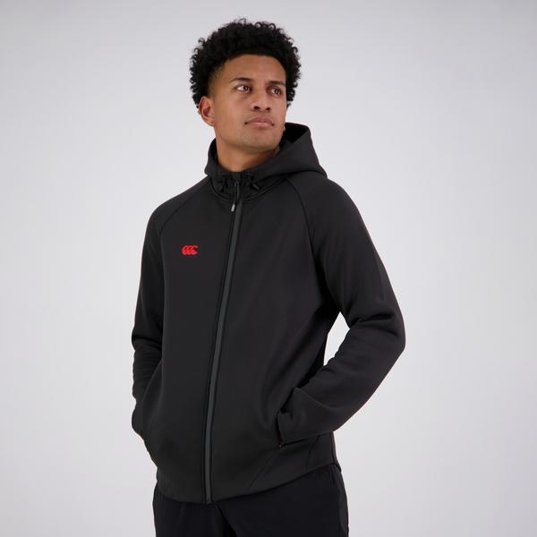canterbury of new zealand MENS EVEREST FULL ZIP HOODIE BLACK