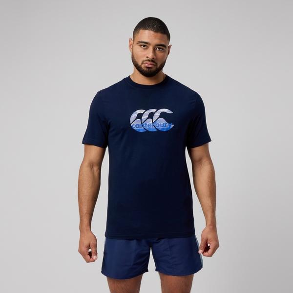 canterbury of new zealand MENS FUNDAMENTAL T-SHIRT NAVY