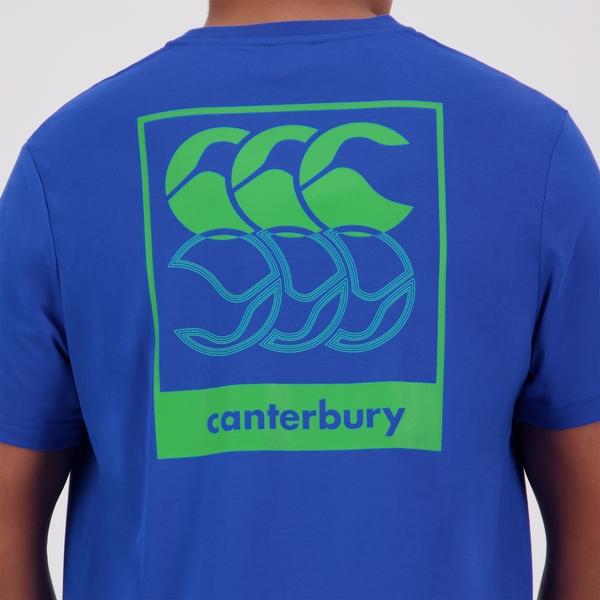 Canterbury Of New Zealand MENS FUNDAMENTALS RADIAL T-SHIRT BLUE