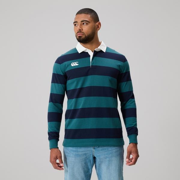 canterbury of new zealand MENS FUNDAMENTALS STRIPE RUGBY BALSAM