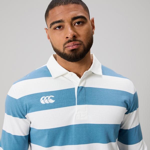 Canterbury Of New Zealand MENS FUNDAMENTALS STRIPE RUGBY BLUE