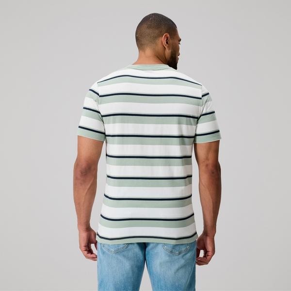 Canterbury Of New Zealand MENS FUNDAMENTALS STRIPE T-SHIRT GREEN