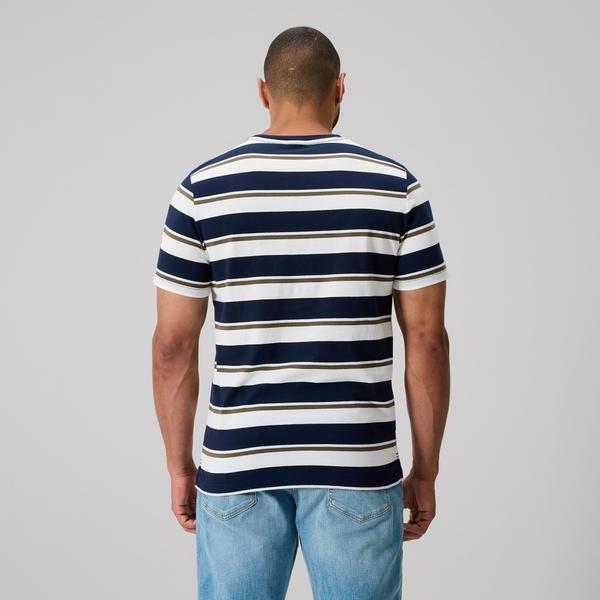 Canterbury Of New Zealand MENS FUNDAMENTALS STRIPE T-SHIRT NAVY