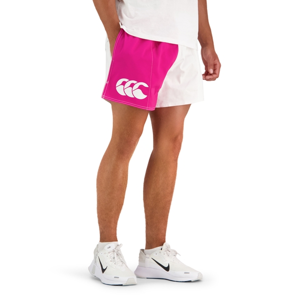 Canterbury Of New Zealand MENS HARLEQUIN SHORT PINK