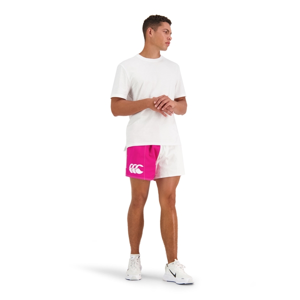Canterbury Of New Zealand MENS HARLEQUIN SHORT PINK