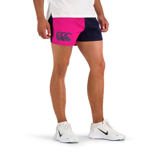 canterbury of new zealand MENS HARLEQUIN SHORT PINK/NAVY