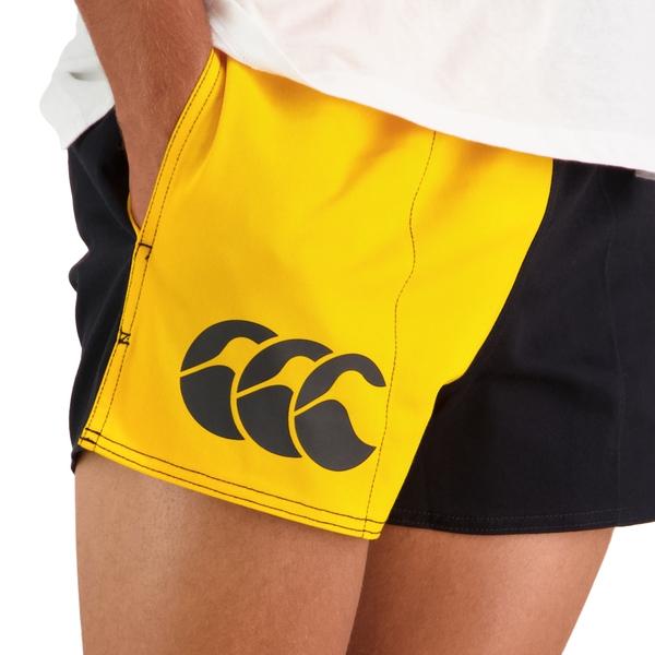 Canterbury Of New Zealand MENS HARLEQUIN SHORT YELLOW