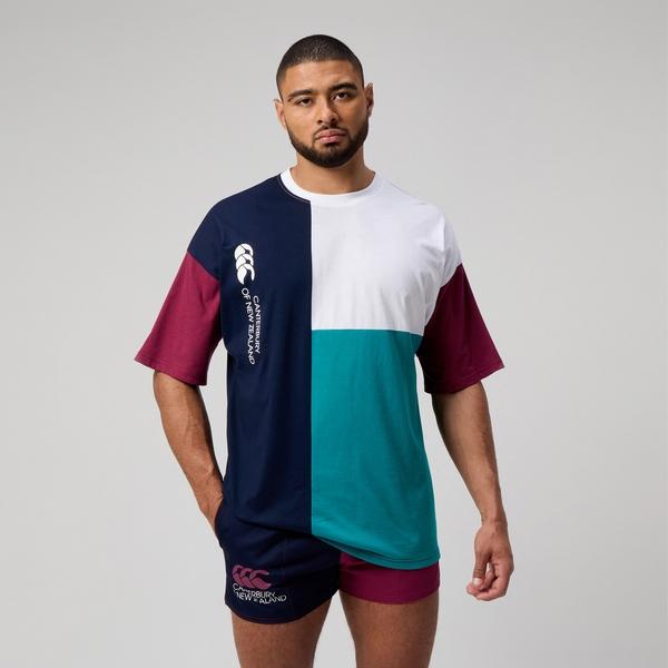 canterbury of new zealand MENS HARLEQUIN T-SHIRT MULTI
