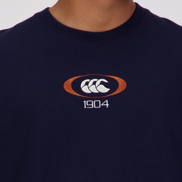 Canterbury Of New Zealand MENS HERITAGE 1904 T-SHIRT NAVY