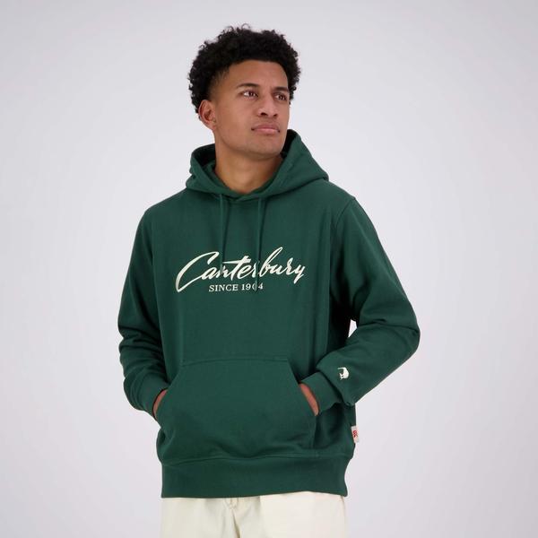 canterbury of new zealand MENS HERITAGE HOODIE GREEN