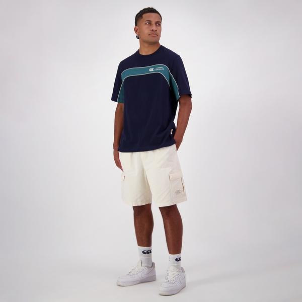 Canterbury Of New Zealand MENS HERITAGE PANELLED T-SHIRT NAVY