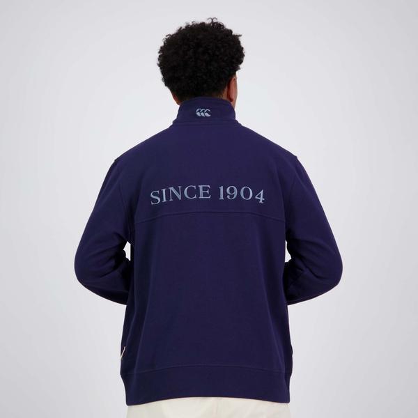 Canterbury Of New Zealand MENS HERITAGE QUARTER-ZIP SWEATER PEACOT