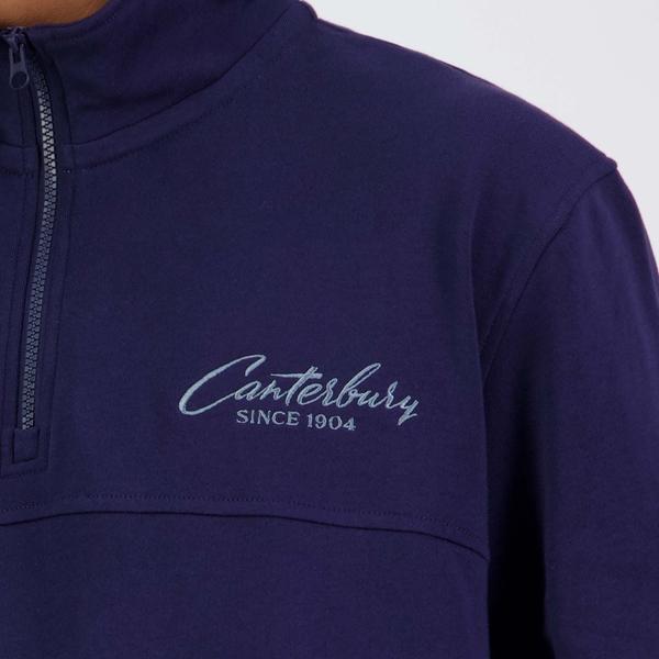 Canterbury Of New Zealand MENS HERITAGE QUARTER-ZIP SWEATER PEACOT