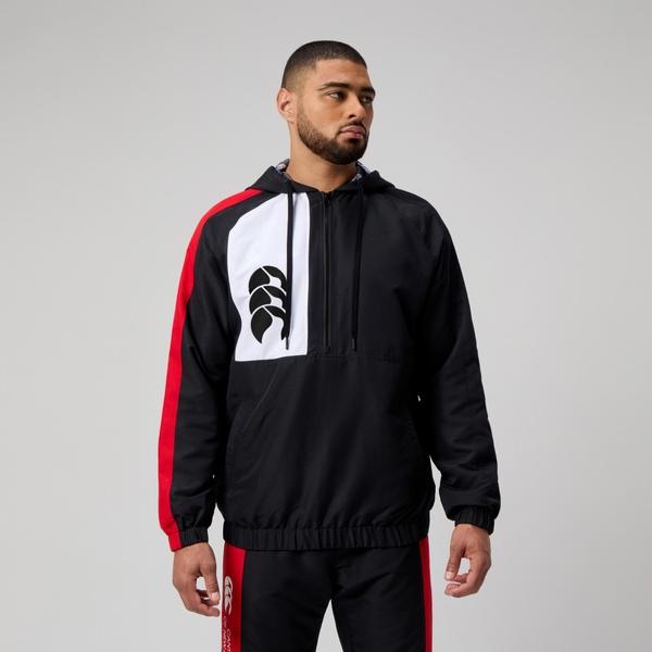 canterbury of new zealand MENS LEGENDS QUARTER ZIP JACKET BLACK