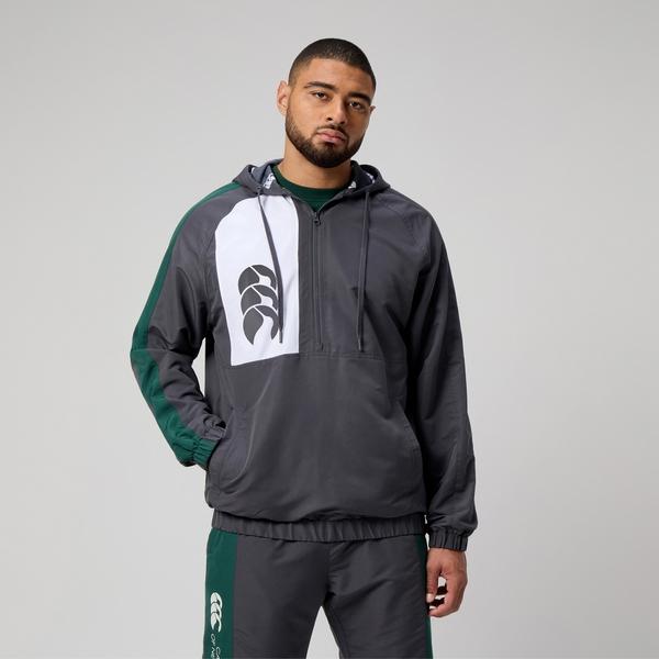 canterbury of new zealand MENS LEGENDS QUARTER ZIP JACKET EBONY