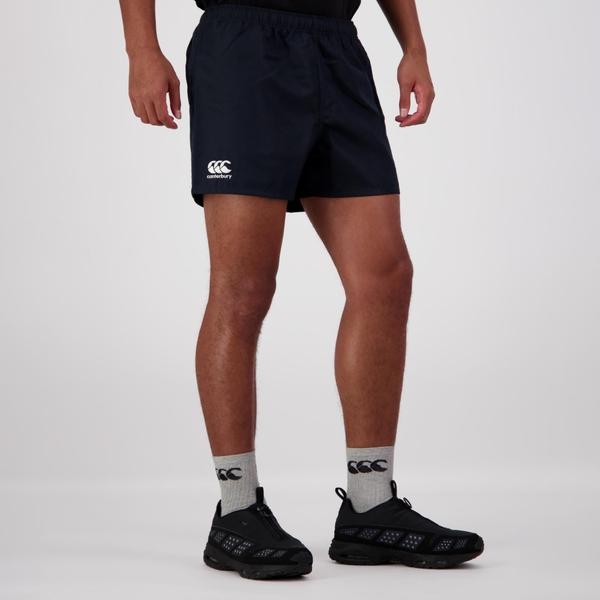 canterbury of new zealand MENS PROFESSIONAL SHORT WITHOUT POCKETS BLACK