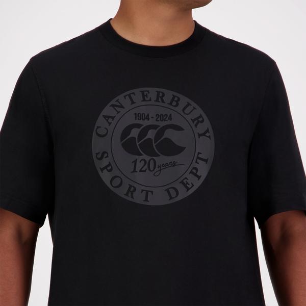 Canterbury Of New Zealand MENS SPORT DEPT. LOGO T-SHIRT BLACK
