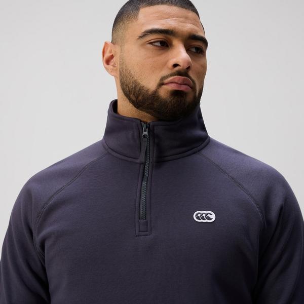 Canterbury Of New Zealand MENS SPORT DEPT. QUARTER-ZIP SWEATER INDIA INK