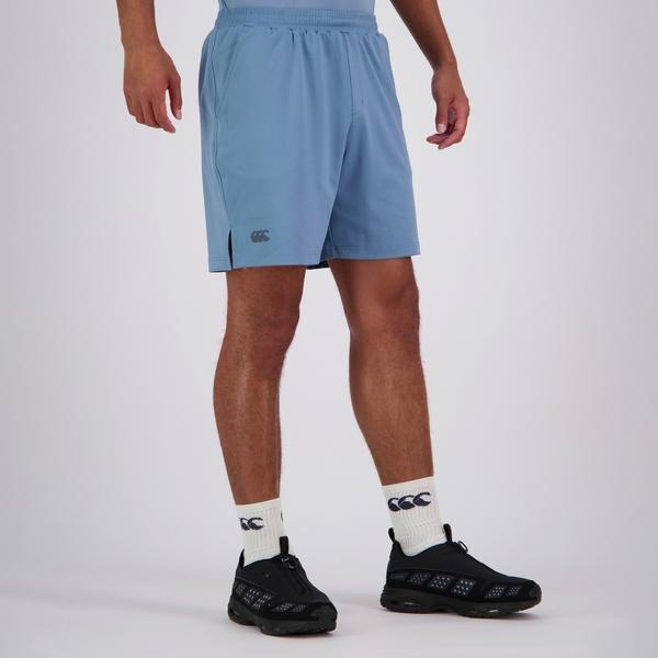 canterbury of new zealand MENS TEMPO+ KNIT SHORT BLUE