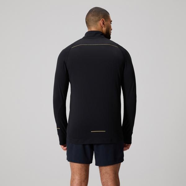 Canterbury Of New Zealand MENS TEMPO+ QUARTER-ZIP TRAINING TOP BLACK