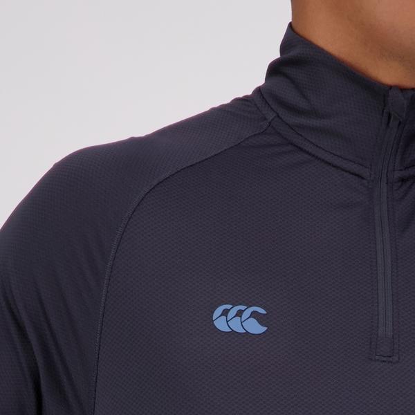 Canterbury Of New Zealand MENS TEMPO+ QUARTER ZIP TRAINING TOP INDIA INK