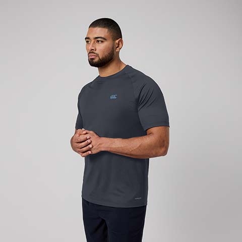 Canterbury Of New Zealand MENS TEMPO+ TRAINING T-SHIRT INDIA INK