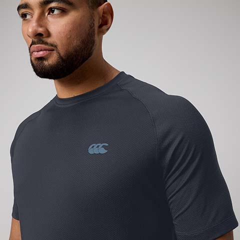Canterbury Of New Zealand MENS TEMPO+ TRAINING T-SHIRT INDIA INK