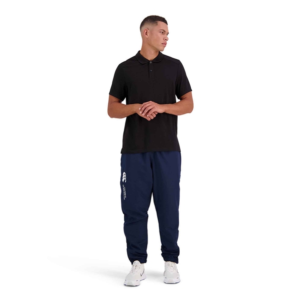 Canterbury Of New Zealand MENS VAPODRI SHORT SLEEVE TEMPO POLO IN BLACK