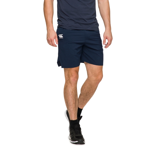 canterbury of new zealand MENS VAPODRI WOVEN GYM SHORT NAVY