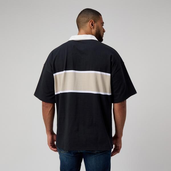 Canterbury Of New Zealand MENS YARN DYE RUGBY BLACK
