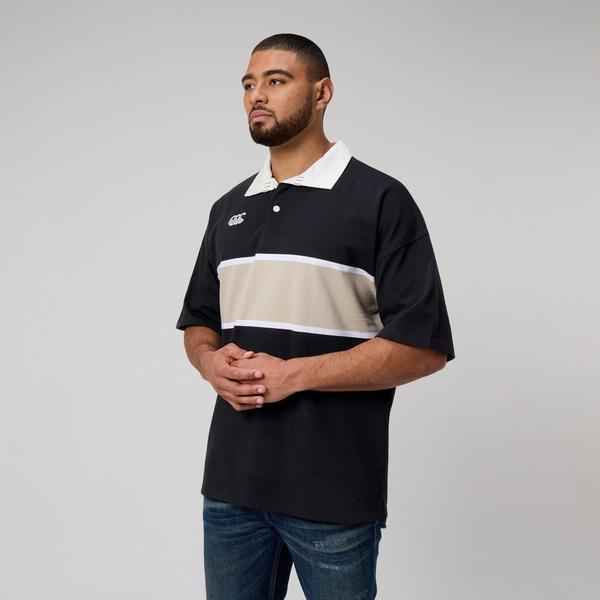Canterbury Of New Zealand MENS YARN DYE RUGBY BLACK