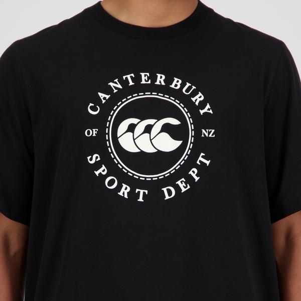 Canterbury Of New Zealand SPORT DEPT. LOGO T-SHIRT BLACK
