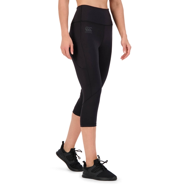 Canterbury Of New Zealand WOMEN'S VAPODRI 3/4 TIGHT IN JET BLACK