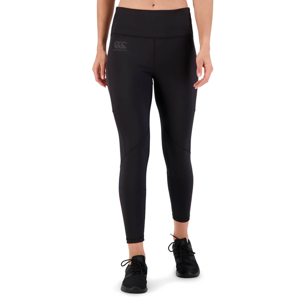 canterbury of new zealand WOMEN'S VAPODRI 7/8 TIGHT IN JET BLACK