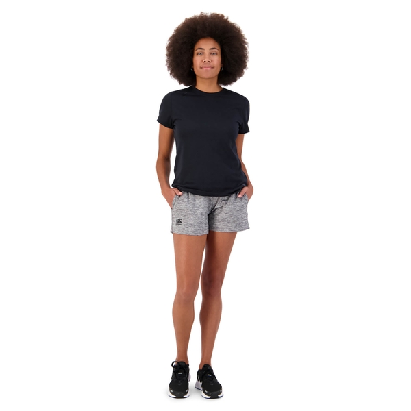 Canterbury Of New Zealand WOMEN'S VAPODRI SHORT SLEEVE TEMPO T-SHIRT IN JET BLACK