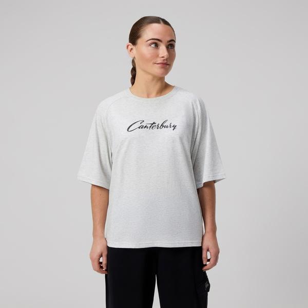 canterbury of new zealand WOMENS FORCE T-SHIRT GREY