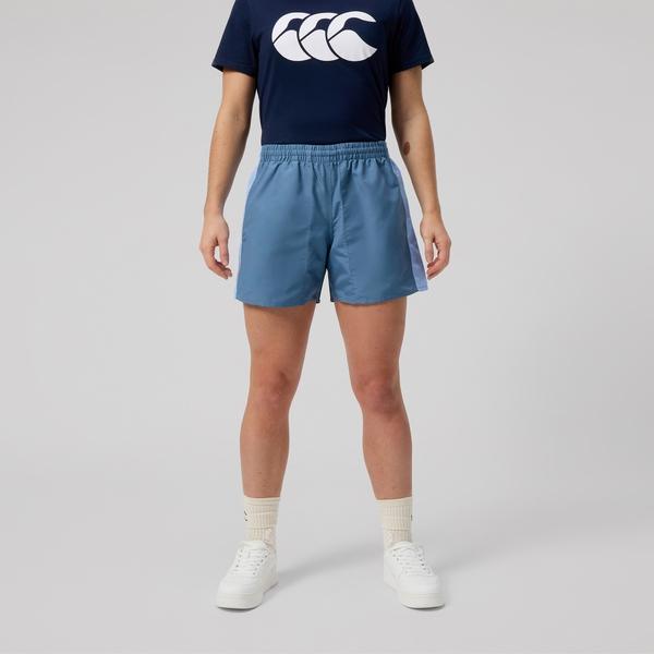 canterbury of new zealand WOMENS FUNDAMENTAL PANEL TACTIC SHORT BLUE