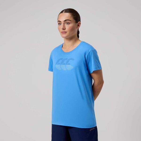 Canterbury Of New Zealand WOMENS FUNDAMENTAL T-SHIRT BLUE