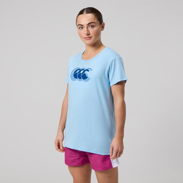 Canterbury Of New Zealand WOMENS FUNDAMENTAL T-SHIRT BLUE
