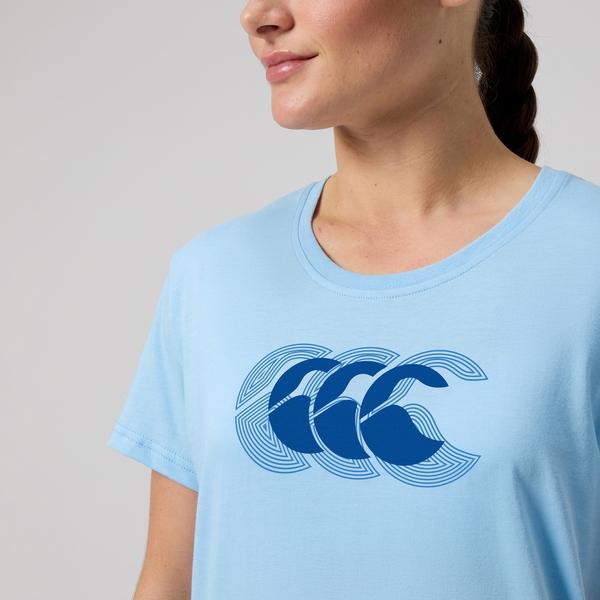 Canterbury Of New Zealand WOMENS FUNDAMENTAL T-SHIRT BLUE
