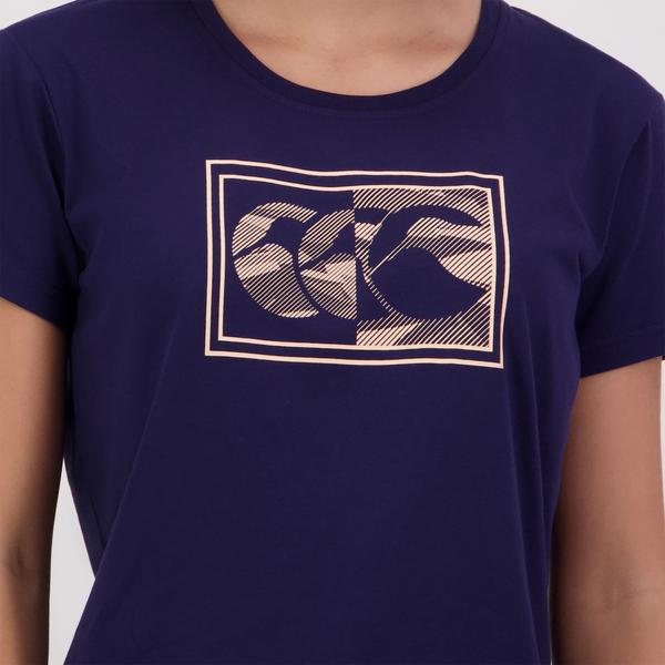 Canterbury Of New Zealand WOMENS FUNDAMENTALS CAMO T-SHIRT PEACOT