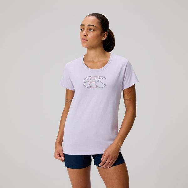 canterbury of new zealand WOMENS FUNDAMENTALS T-SHIRT THISTLE