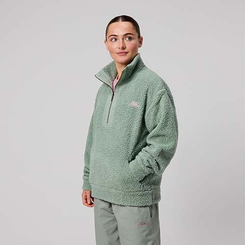 Canterbury Of New Zealand WOMENS SCENE-SET QUARTER ZIP GREEN